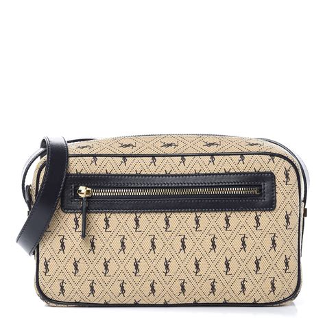 ysl monogram all over camera bag in canvas|ysl monogram bag review.